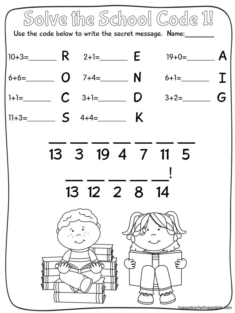 Back to School Math Codes 2
